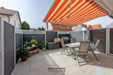 Reiheneckhaus mit kleinem Garten und Garage. Ideales Wohlfühlhaus für die junge Familie mit Kindern! - Terrasse